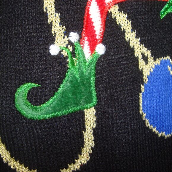 NEW! Swinging Jingle Elf Ugly Christmas Tunic Sweater by CELEBRATE TOGETHER - Picture 12 of 14